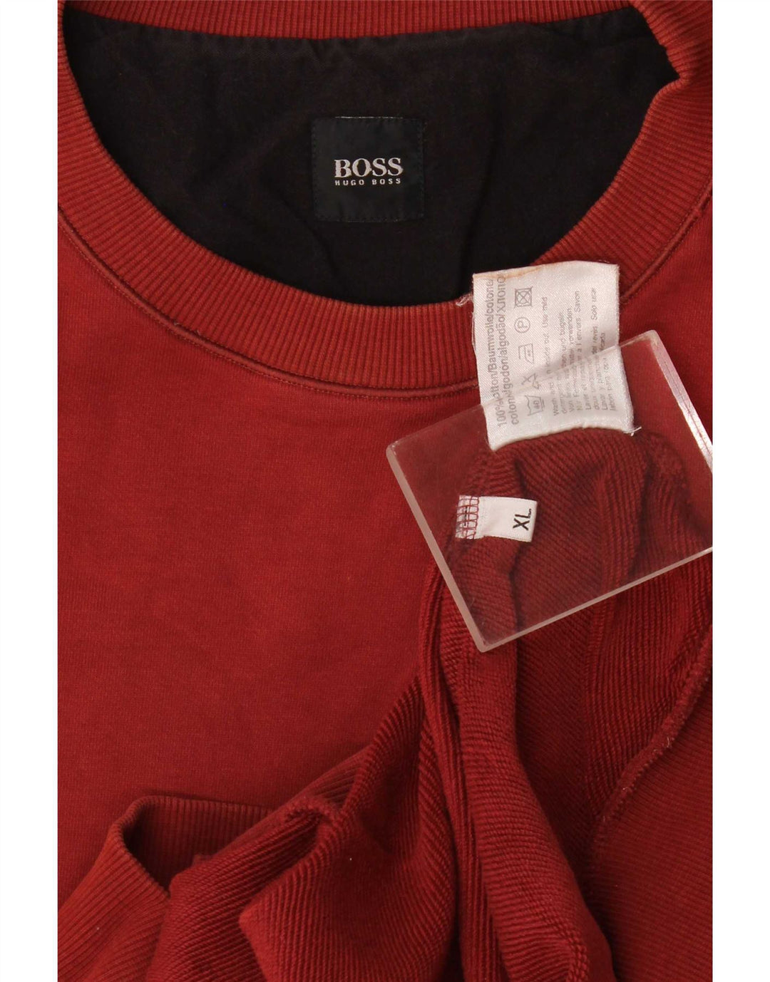 Ανδρικό φούτερ Hugo Boss Jumper XL Maroon Cotton