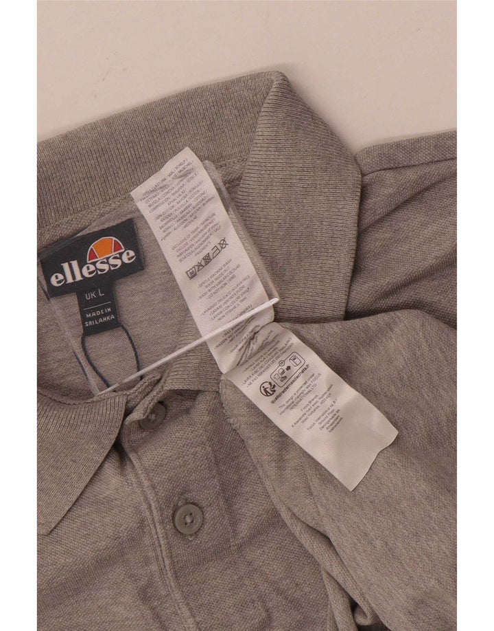 Ellesse Γυναικείο Πόλο Μπλουζάκι UK 16 μεγάλο γκρι βαμβακερό