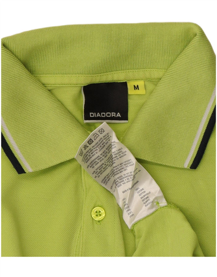 DIADORA Ανδρικό Πόλο Μπλουζάκι Μεσαίο Πράσινο Βαμβακερό