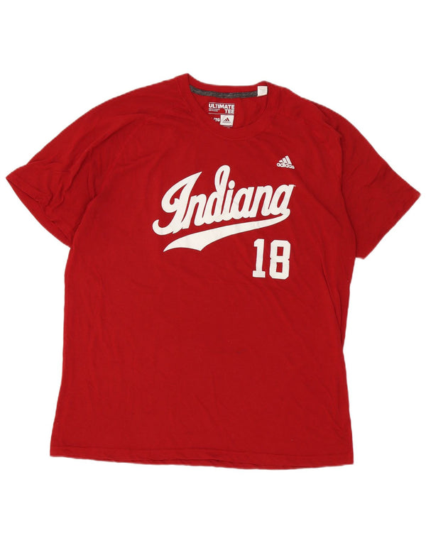Ανδρικό T-Shirt Adidas Indiana Graphic Top XL Red Polyester