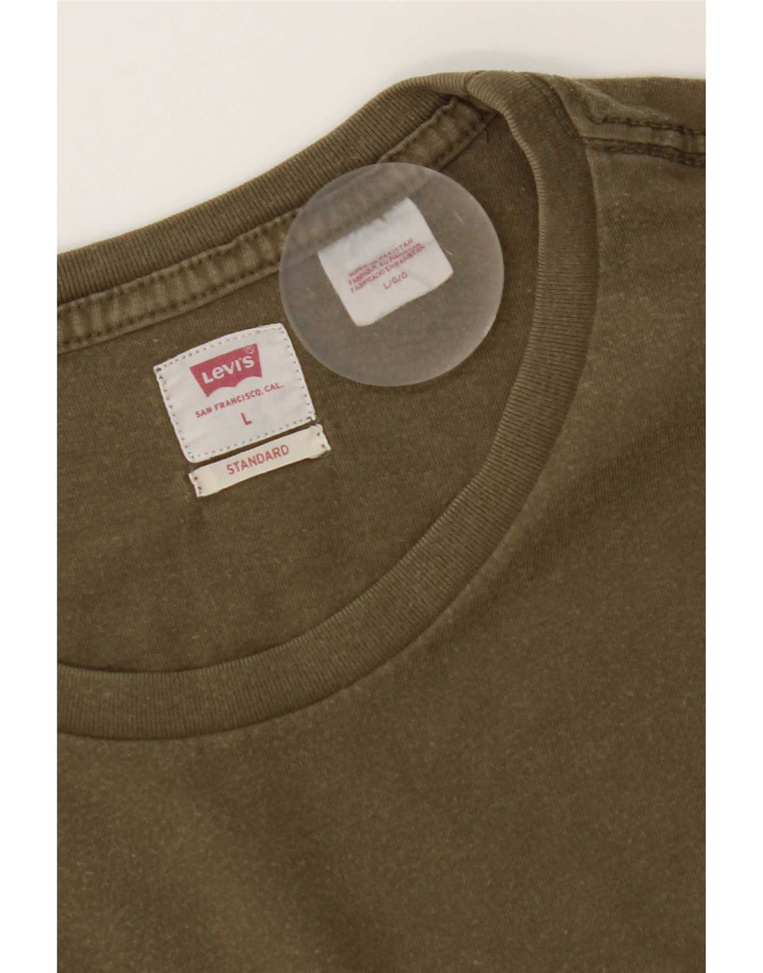 Ανδρικό μπλουζάκι Levi's Standard Top Large Khaki Cotton