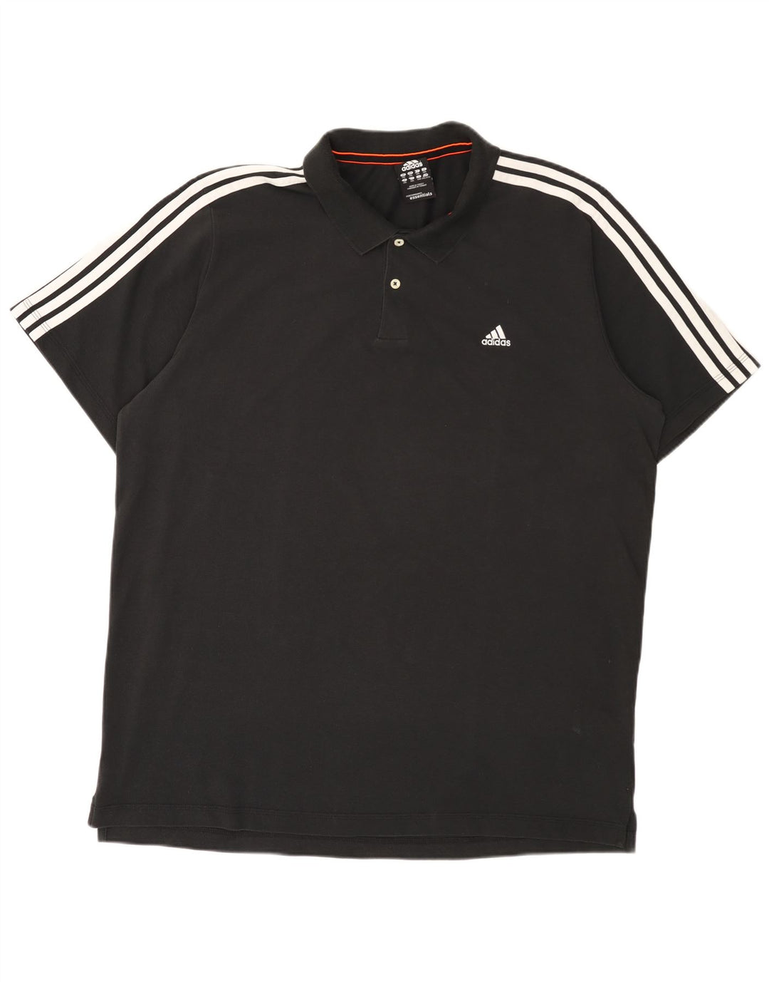 Ανδρικό πουκάμισο ADIDAS Climalite Polo 2XL Μαύρο βαμβακερό
