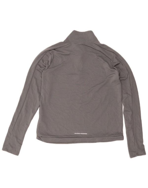 Γυναικεία φόρμα πουλόβερ με φερμουάρ Nike Dri Fit Top UK 12 Medium Grey