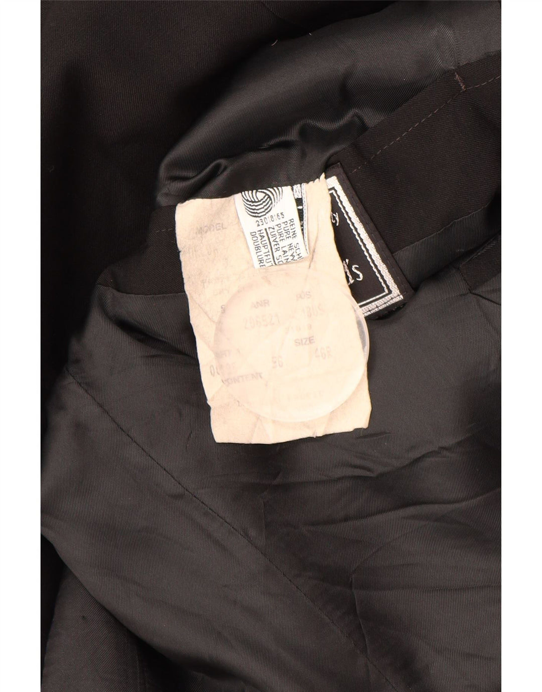 HUGO BOSS Ανδρικό σακάκι μπλέιζερ με 2 κουμπιά EU 56 3XL μαύρο νέο μαλλί