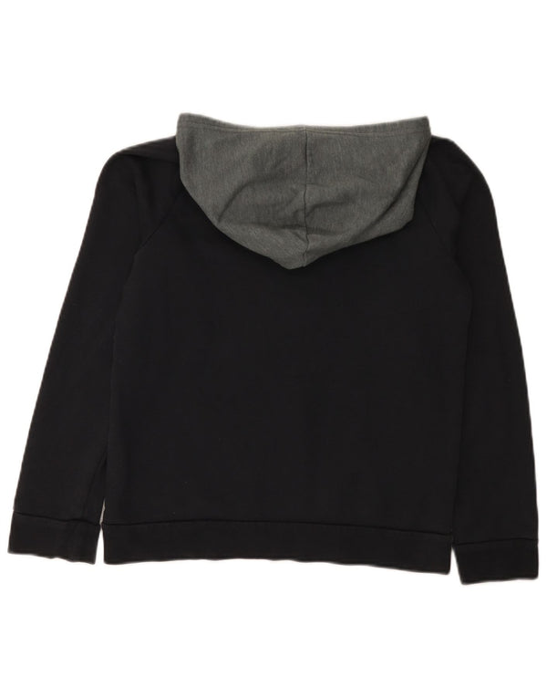 Under Armour Boys Hoodie Jumper 11-12 Years Large Black Colourblock Βαμβακερό