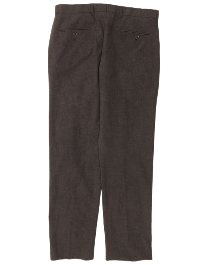 Ανδρικό ίσιο παντελόνι Marks & Spencer W32 L31 Γκρι μαλλί
