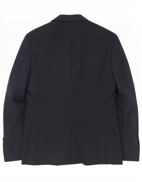 Zara Ανδρικό τζάκετ σακάκι με 2 κουμπιά EU 48 Medium Navy Blue Houndstooth