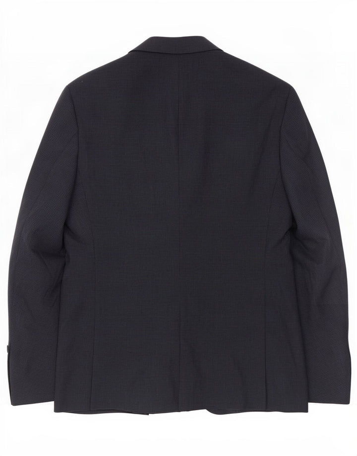 Zara Ανδρικό τζάκετ σακάκι με 2 κουμπιά EU 48 Medium Navy Blue Houndstooth