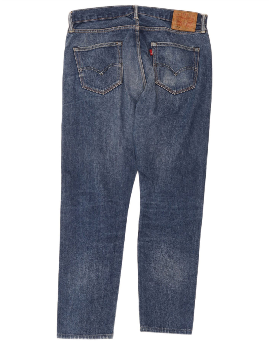 Levi's Mens 501 Straight Jeans W34 L27 Μπλε Βαμβακερό