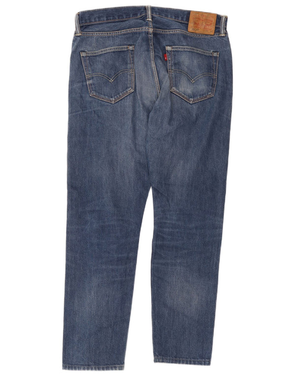 Levi's Mens 501 Straight Jeans W34 L27 Μπλε Βαμβακερό