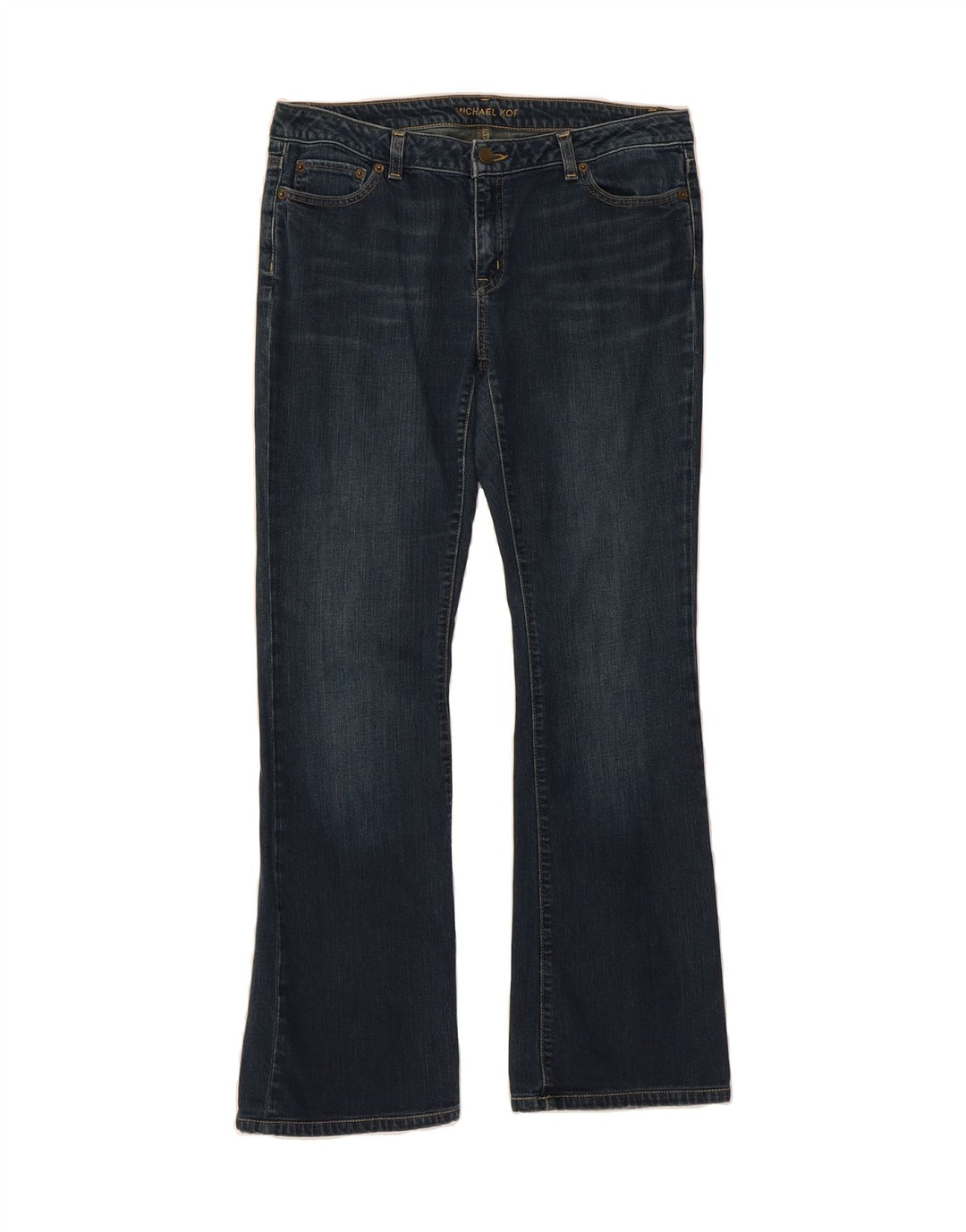 MICHAEL KORS Womens Bootcut Jeans US 10 Large W32 L31 Navy Blue Cotton Vintage Michael Kors and Second-Hand Michael Kors from Messina Hembry 