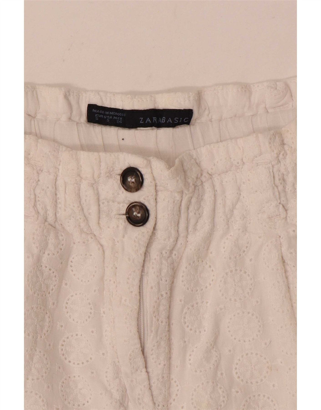 Zara Γυναικείο Σορτς Casual Small W26 Λευκό