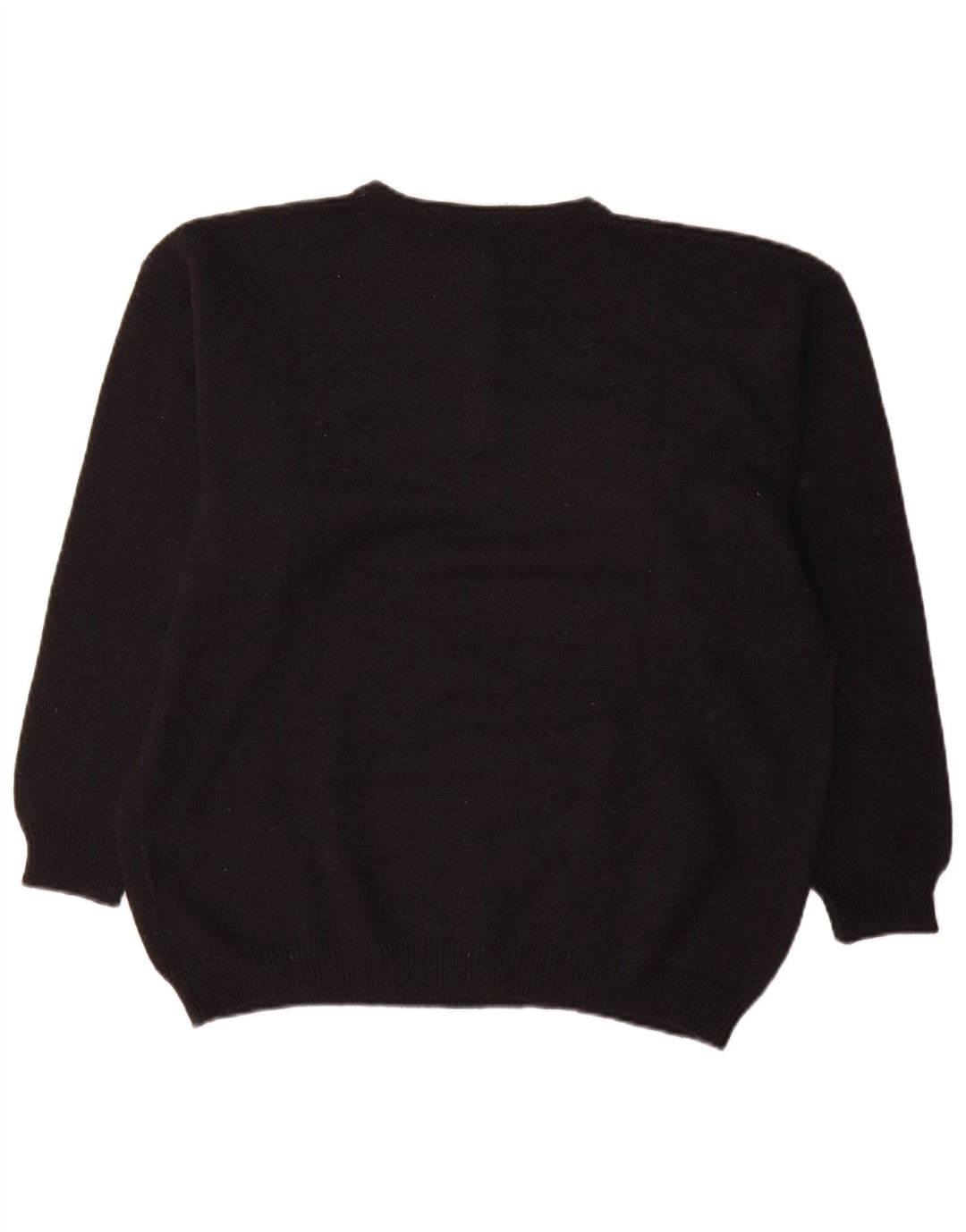 Baldini γυναικείο πουλόβερ με λαιμό και κουμπιά UK 16 Large Black Argyle/Diamond