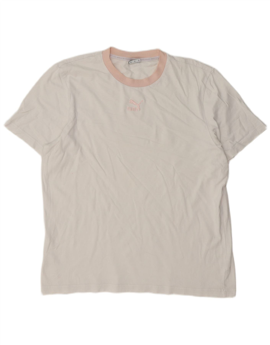 Ανδρικό T-Shirt PUMA Top μεγάλο λευκό βαμβακερό