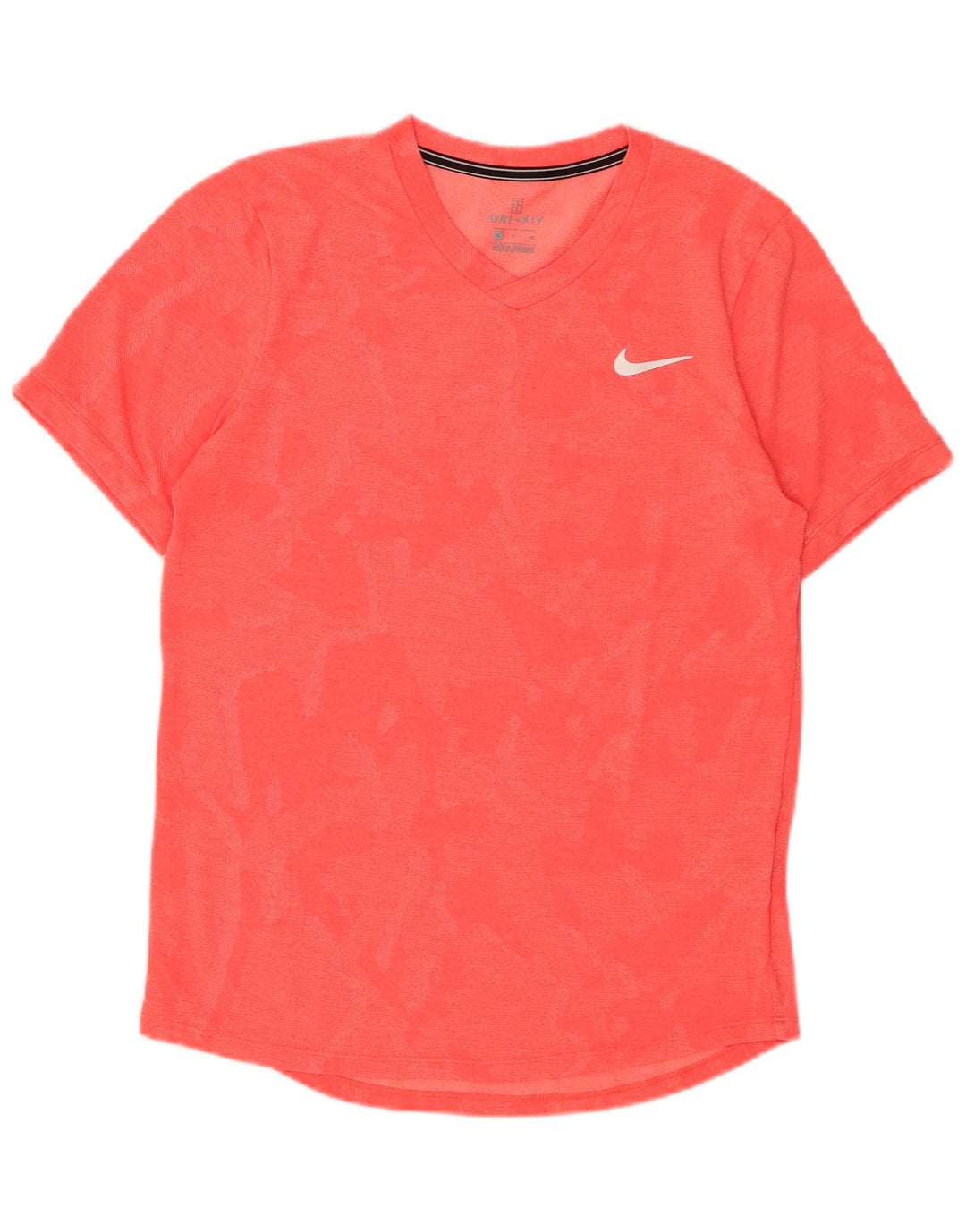 Ανδρικό μπλουζάκι NIKE Dri Fit Top Μικρό Ροζ Καμουφλάζ Πολυεστέρας