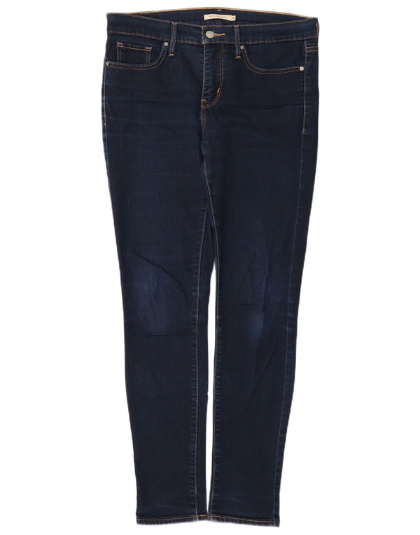 Levi's Womens 311 Shaping Skinny Jeans W29 L30 Navy Blue Cotton