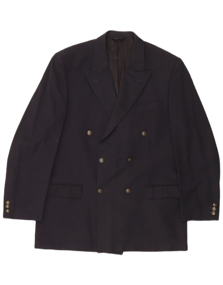 MARKS & SPENCER Ανδρικό Σταυρωτό Σακάκι Σακάκι UK 42 Large Navy Blue