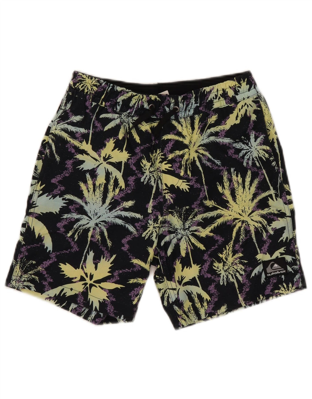Quiksilver Boys γραφικά σορτς κολύμβησης 9-10 ετών Μεσαίο μαύρο πολυεστέρα