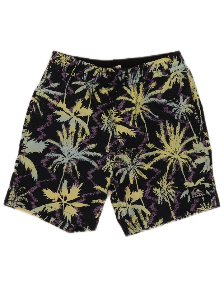 Quiksilver Boys γραφικά σορτς κολύμβησης 9-10 ετών Μεσαίο μαύρο πολυεστέρα