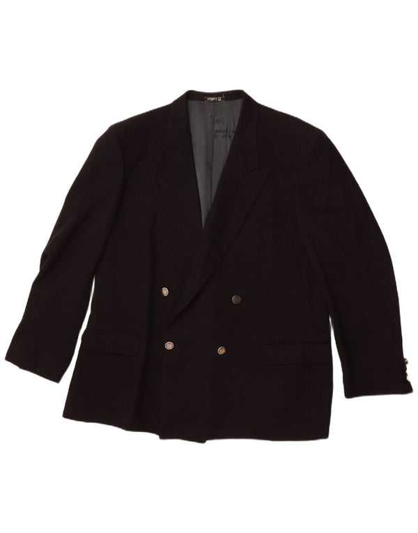 UNGARO Ανδρικό σακάκι με διπλό στήθος UK 40 Large Navy Blue