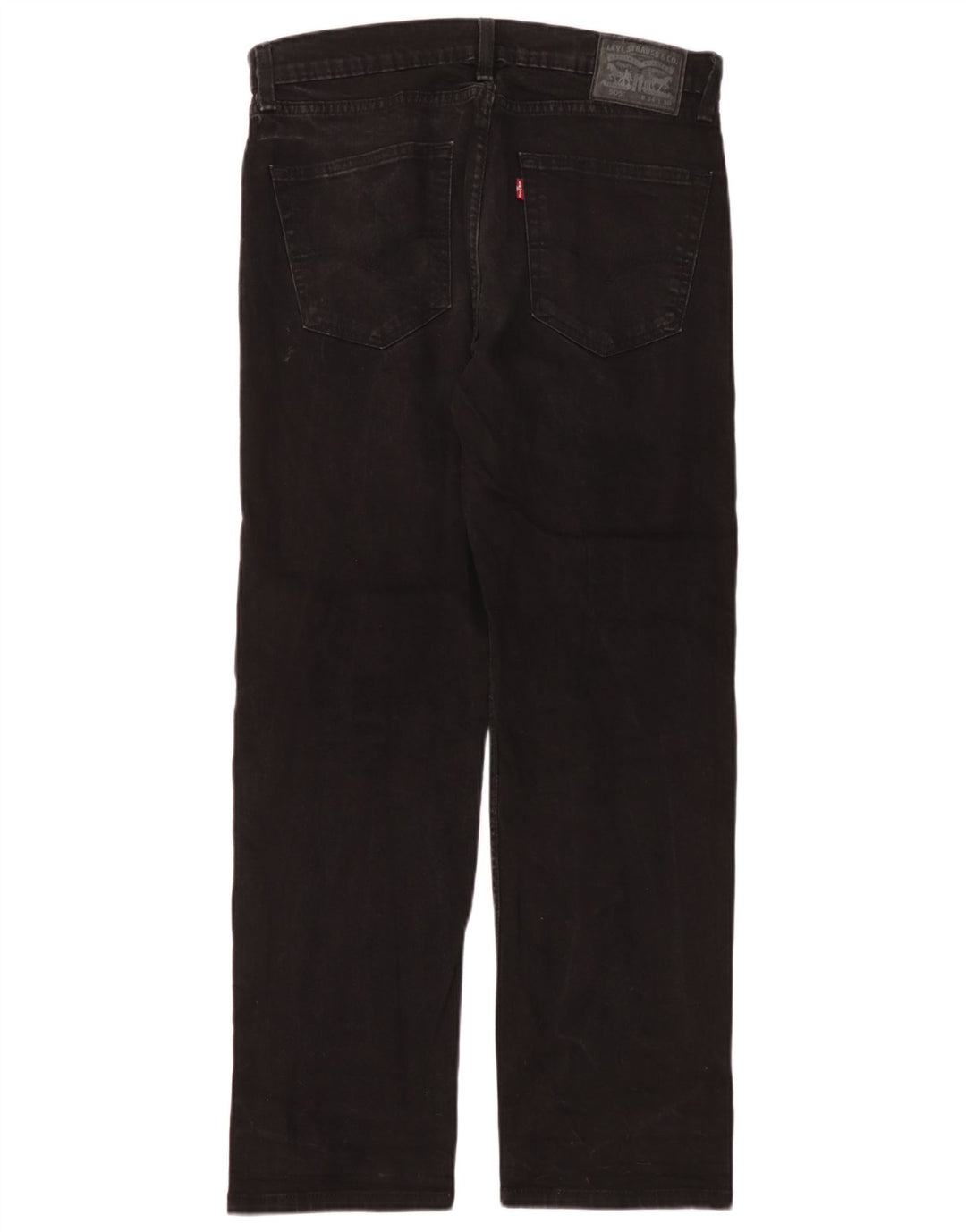 Levi's Mens 505 Straight Jeans W34 L30 Μαύρο Βαμβακερό