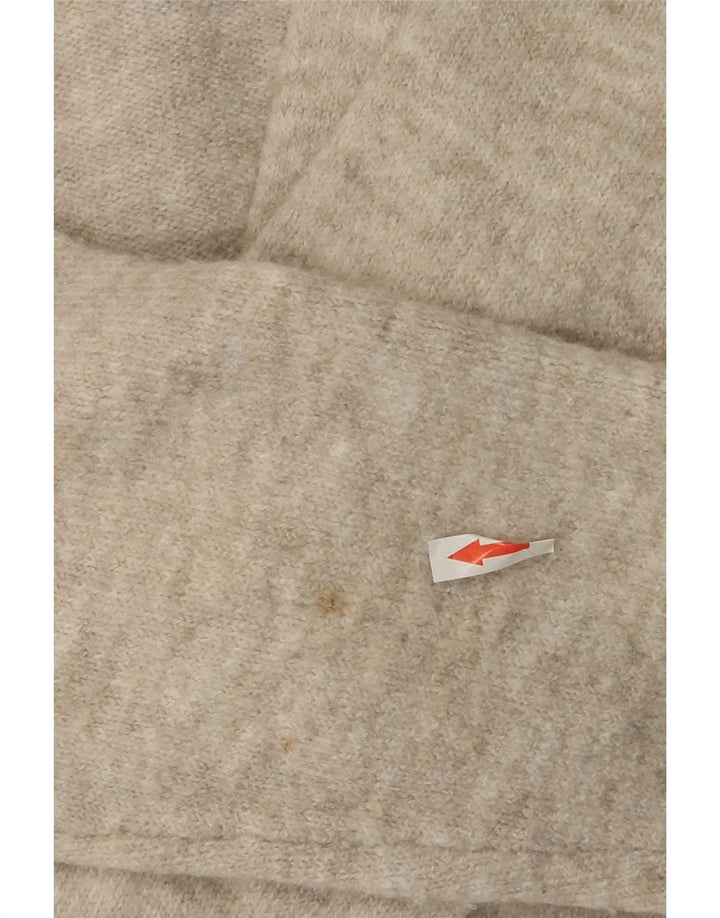 Zara Γυναικείο πουλόβερ με ζακέτα UK 10 Small Grey Flecked