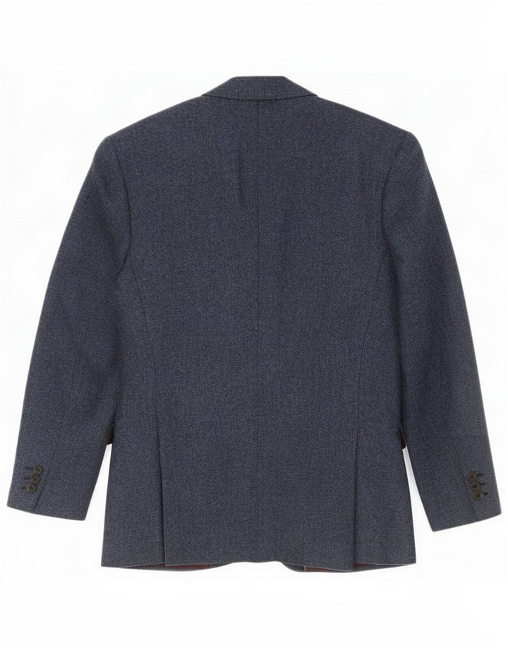 Vintage Ανδρικό σακάκι με 2 κουμπιά UK 40 Large Blue Flecked Wool