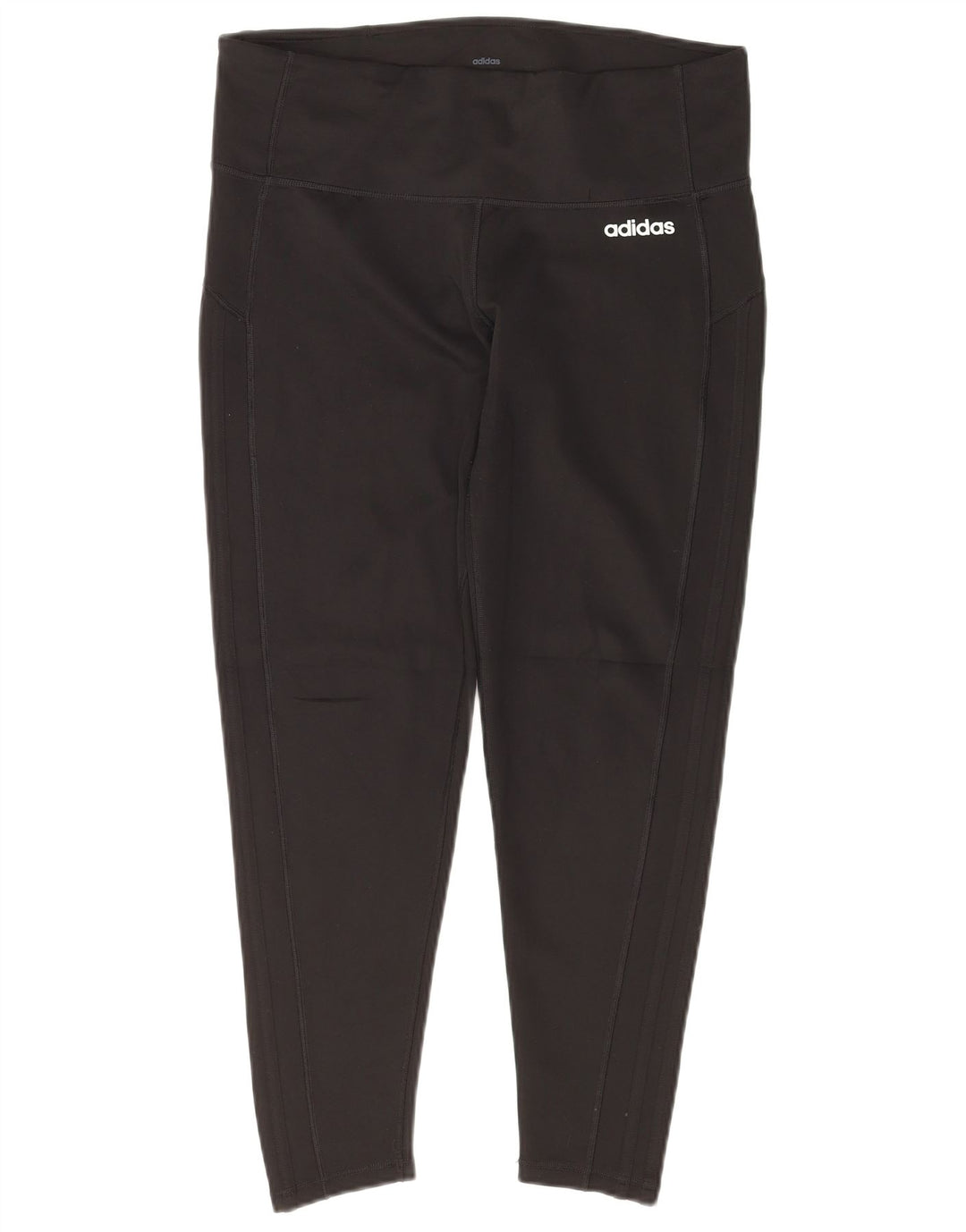 Γυναικεία κολάν ADIDAS Climalite Crop UK 16/18 Large Black Polyester