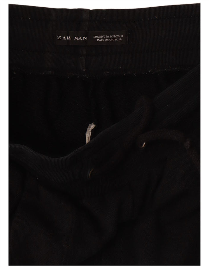 Zara Ανδρικό βερμούδα σορτς μεσαίο μαύρο