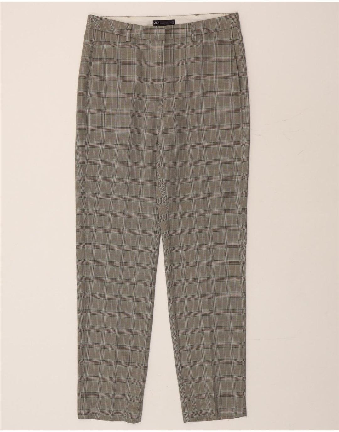 Marks & Spencer Γυναικείο παντελόνι Chino UK 12 Medium W32 L33 Grey Houndstooth