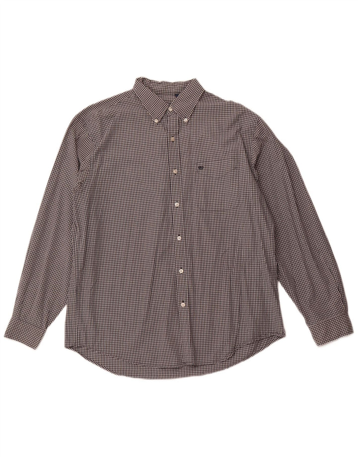 Ανδρικό πουκάμισο IZOD Μεγάλο Navy Blue Gingham Cotton