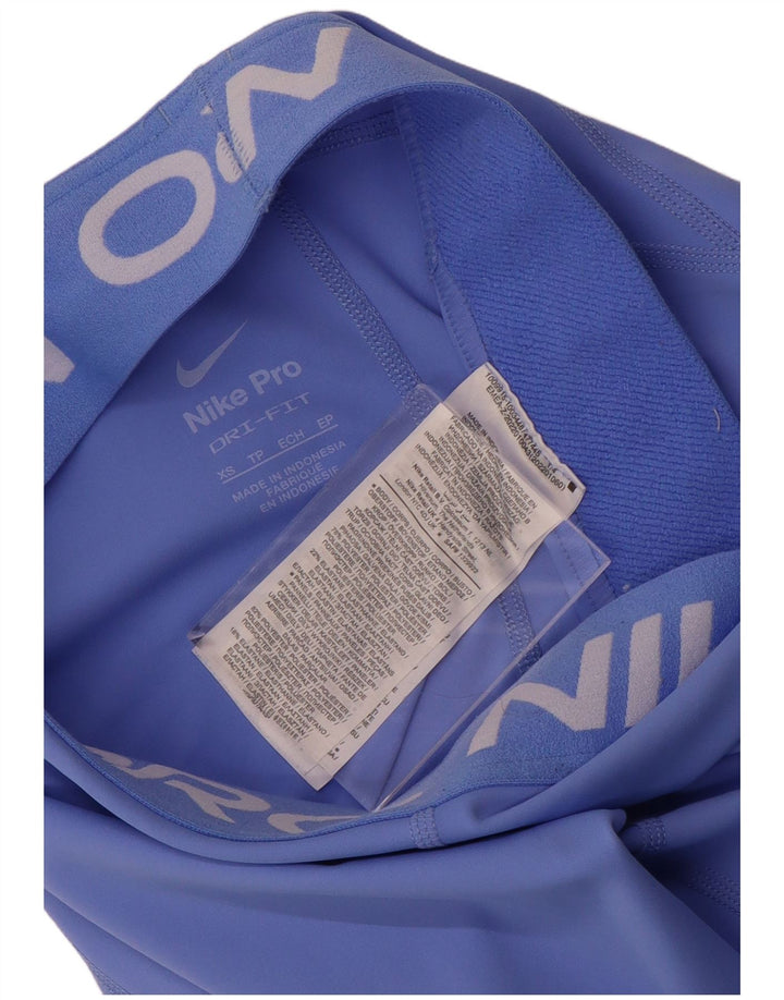 Γυναικεία γραφικά κολάν NIKE Dri Fit UK 6 XS Blue Polyester