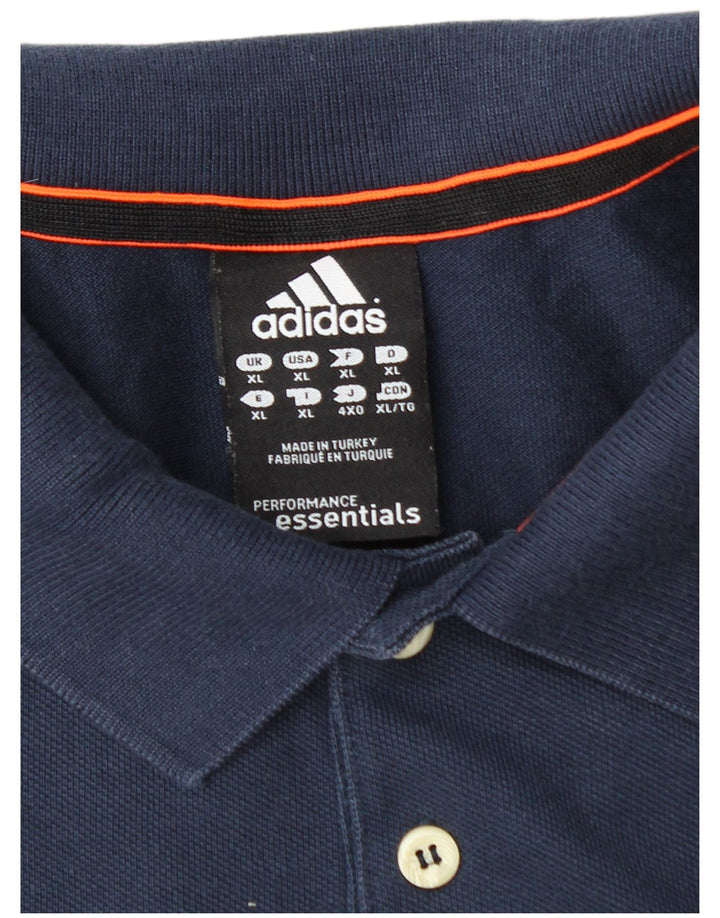 Ανδρικό πουκάμισο ADIDAS Climalite Polo XL Navy Blue Cotton