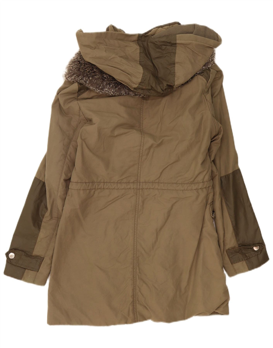 Karen Millen Γυναικείο μπουφάν Parka με κουκούλα UK 12 Medium Khaki Polyester