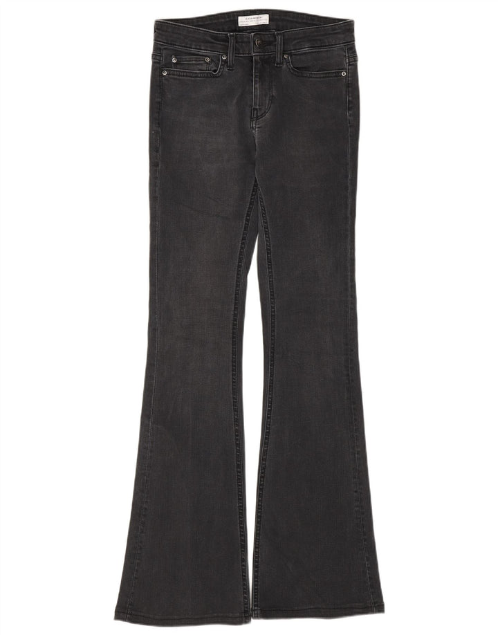 Zara Γυναικείο Τζιν με φλάντζα EU 34 2XS W24 L30 Γκρι