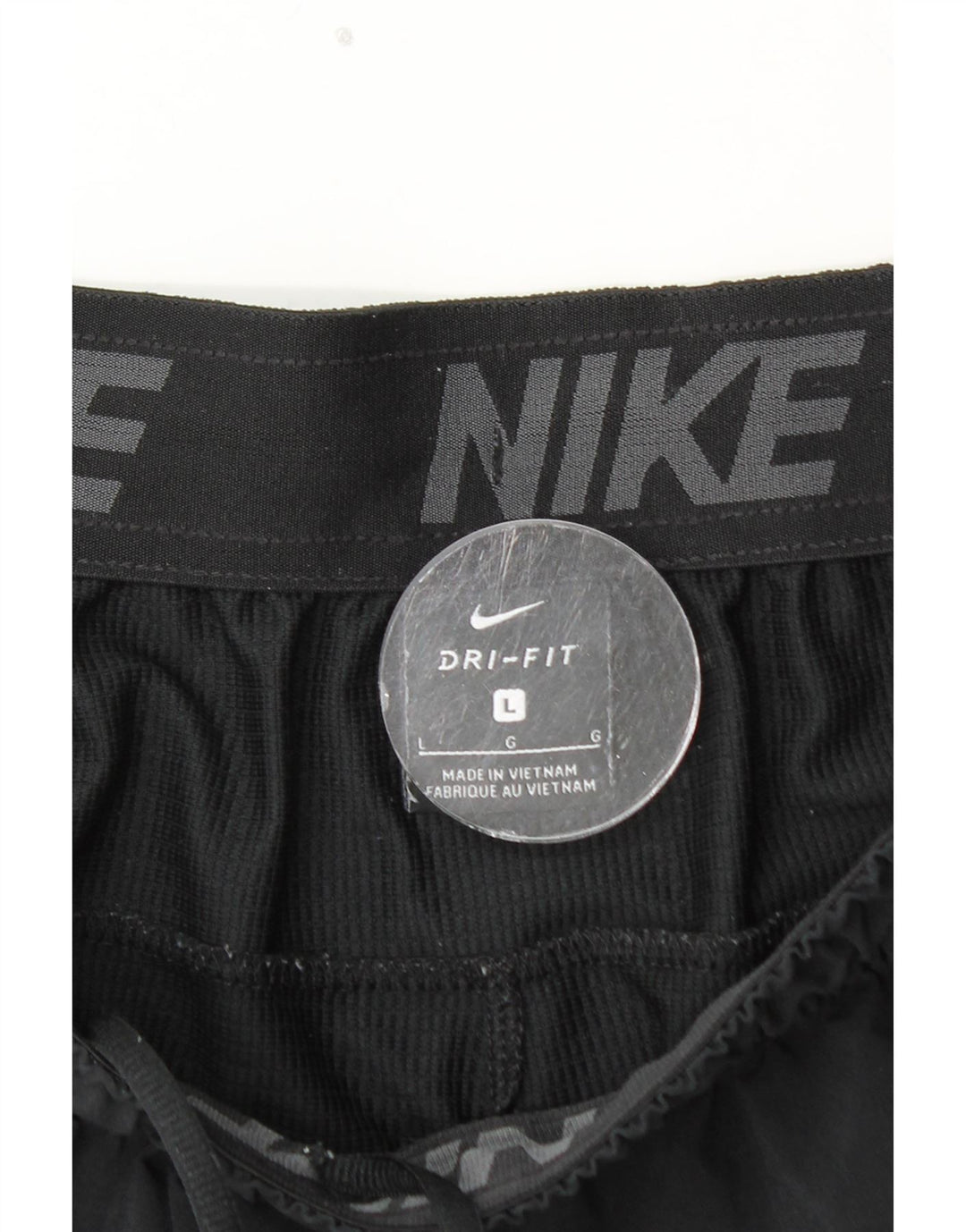 Γραφικό αθλητικό σορτς NIKE Ανδρικό Dri Fit, μεγάλο μαύρο πολυεστέρα