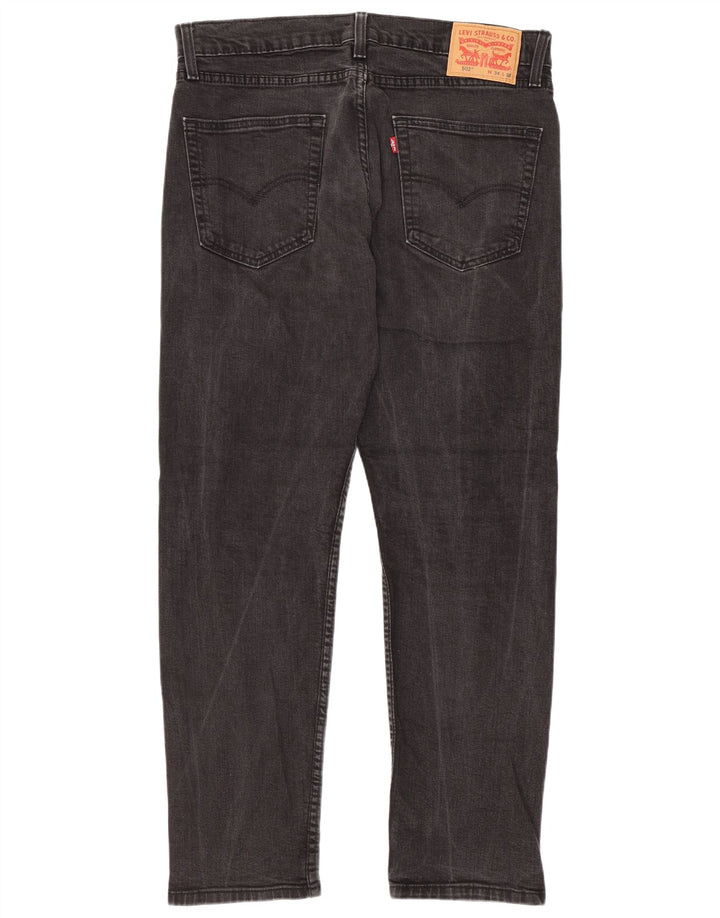 Levi's Mens 502 Tapered Jeans W34 L29 Γκρι βαμβακερό