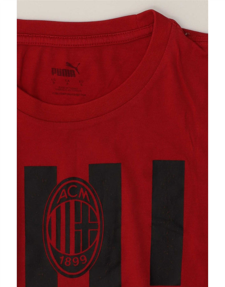 Γραφικό T-Shirt Puma Mens AC Milan Top Μικρό κόκκινο