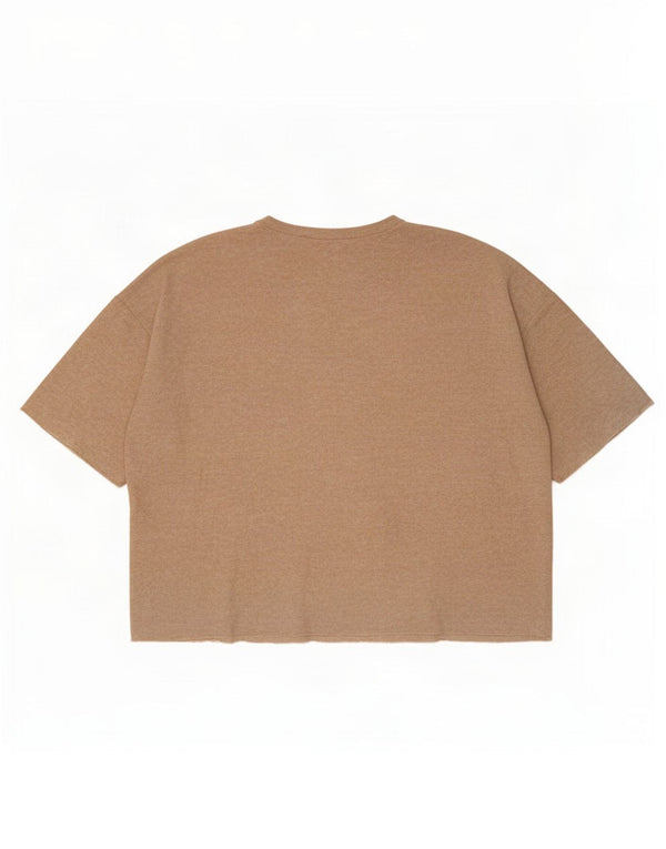 Zara γυναικεία μπλούζα Trafaluc Oversized Top UK 16 Large Beige Spotted Viscose