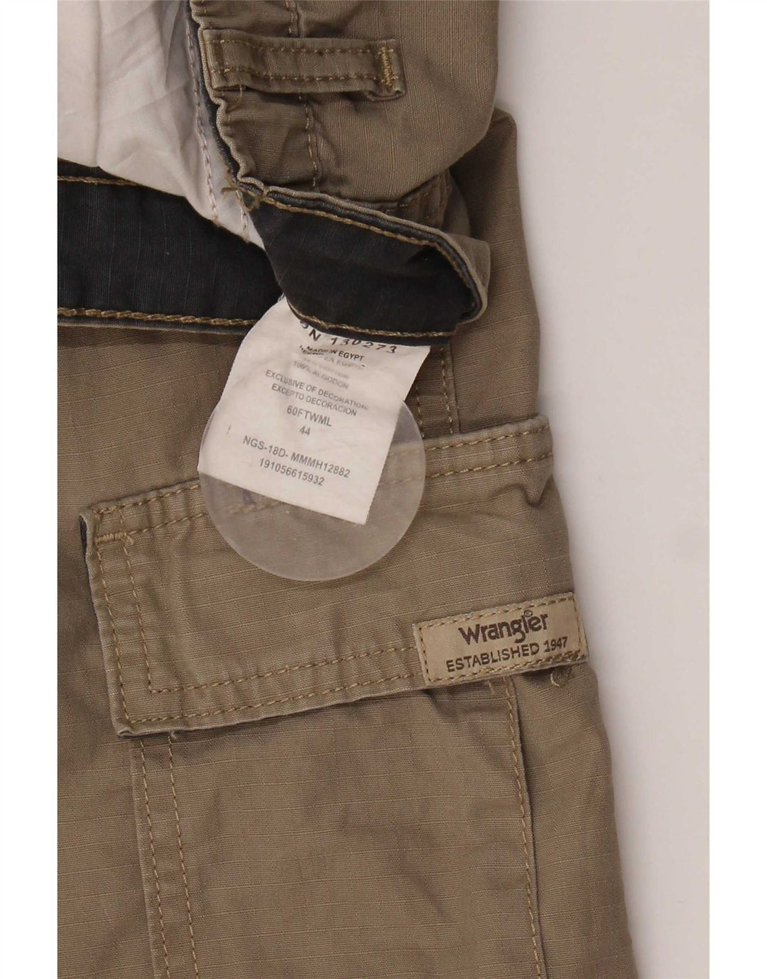 Ανδρικό σορτς Cargo Wrangler W44 2XL Καφέ Βαμβακερό