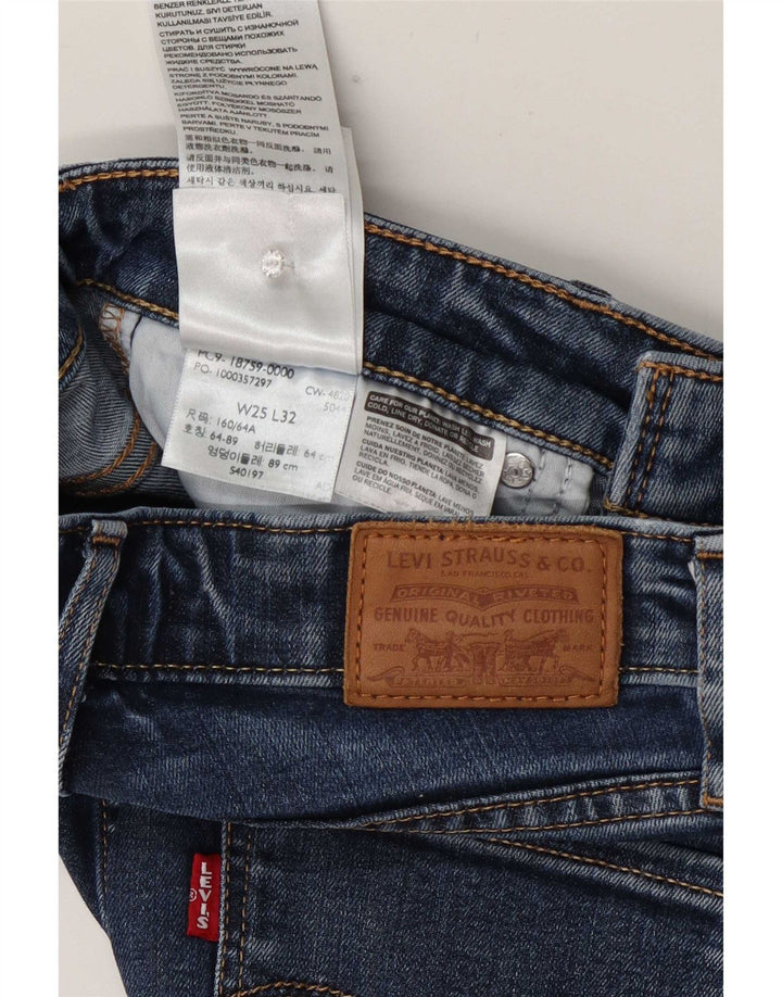 Levi's Womens 725 Bootcut Jeans W25 L32 Blue Lyocell