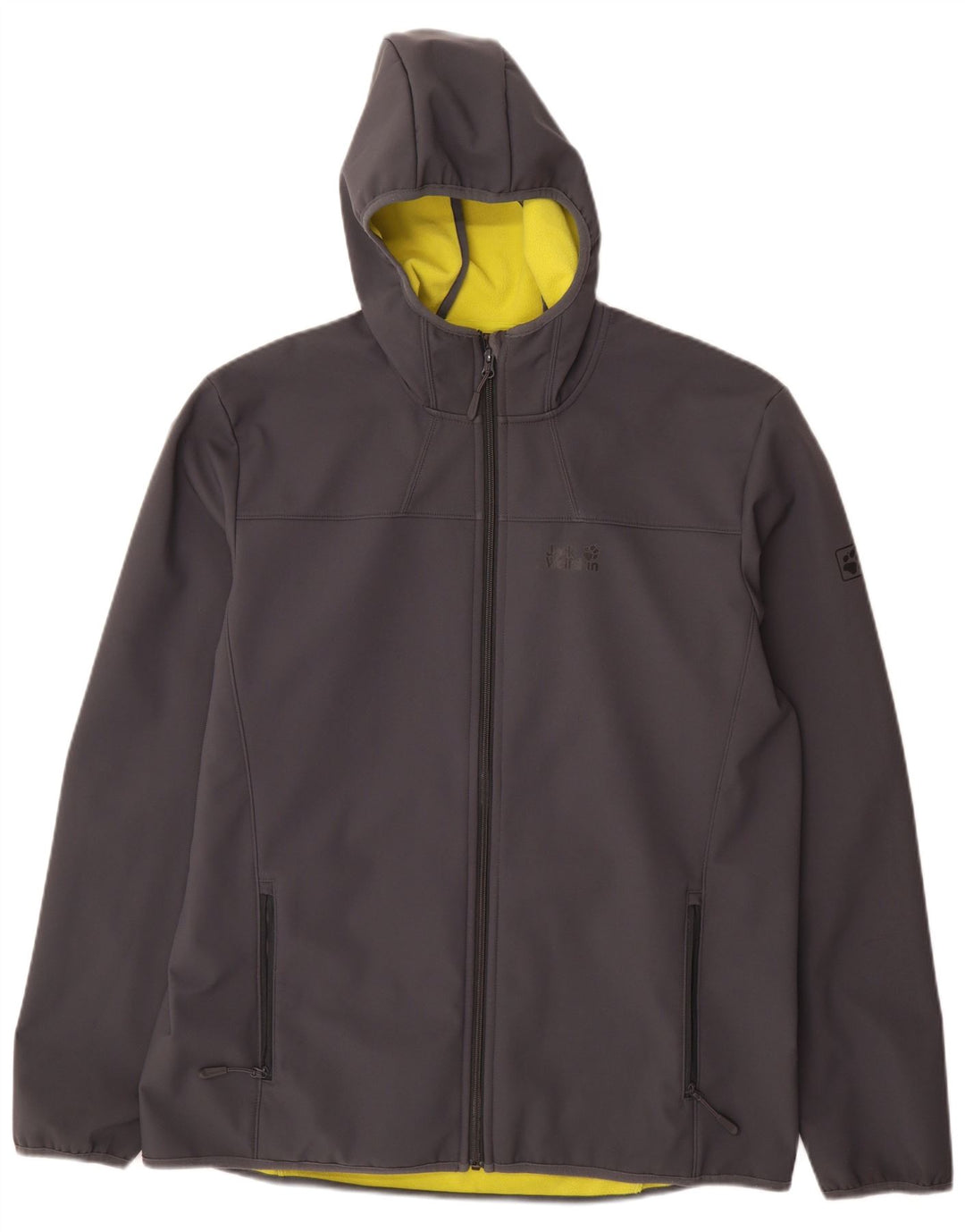 Jack Wolfskin Ανδρικό μπουφάν με κουκούλα αντιανεμικό UK 48 2XL Grey Polyester