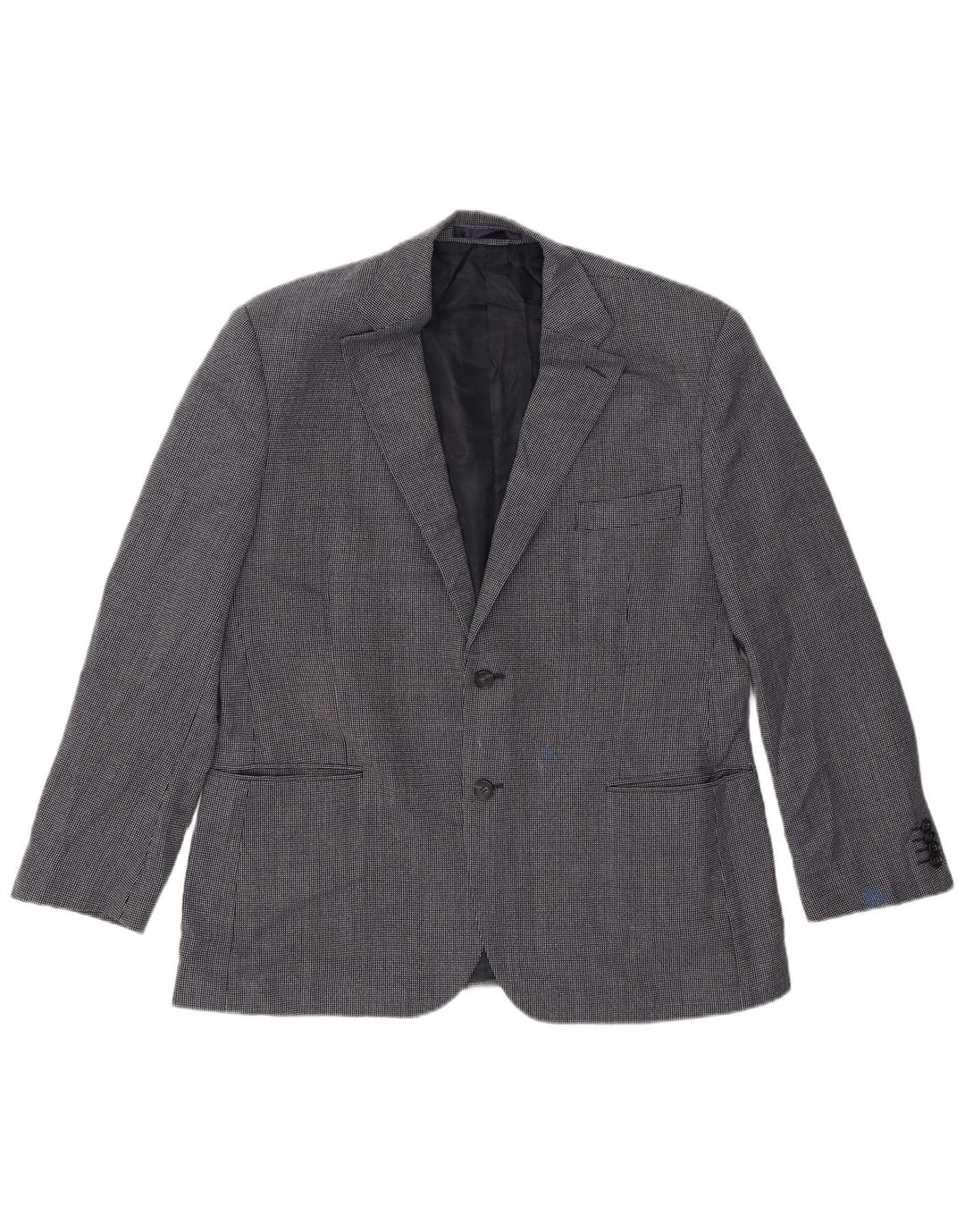 Marks & Spencer Ανδρικό κοντό σακάκι UK 42 Μεγάλο Navy Blue Spotted