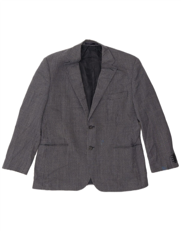 Marks & Spencer Ανδρικό κοντό σακάκι UK 42 Μεγάλο Navy Blue Spotted