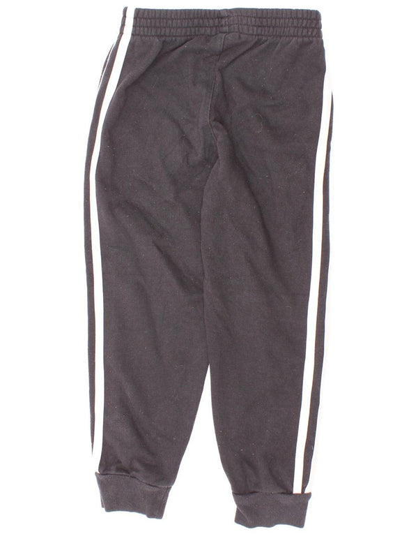 Adidas Boys Tracksuit Trousers Joggers 5-6 ετών Μαύρο βαμβακερό