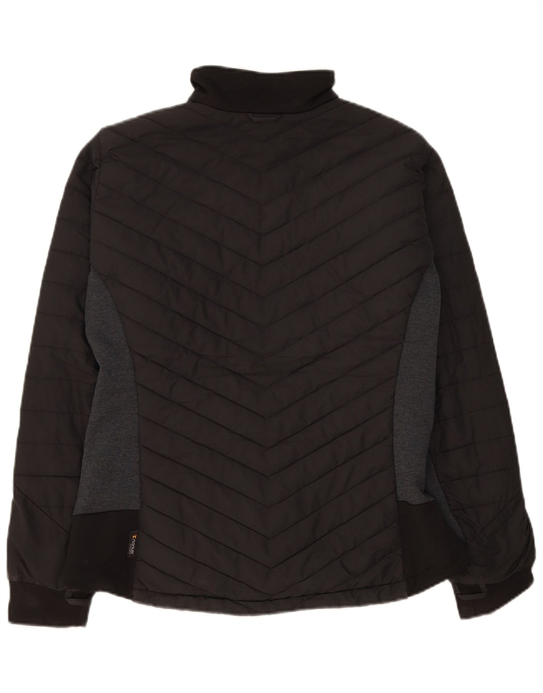Jack Wolfskin γυναικείο μπουφάν UK 16 Large Black Colorblock Πολυεστέρας
