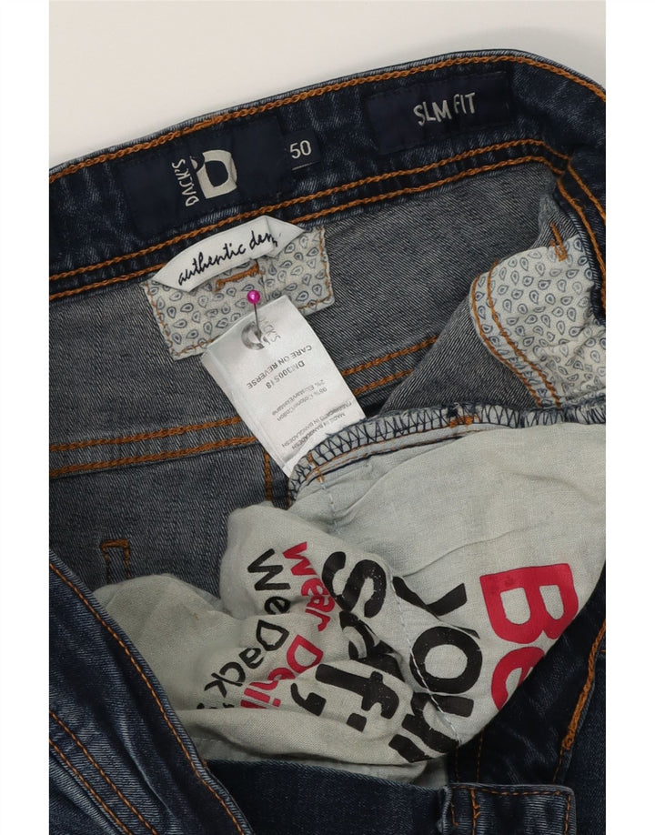 DACK'S Ανδρικό Slim Jeans IT 50 Large W34 L32 Μπλε βαμβακερό