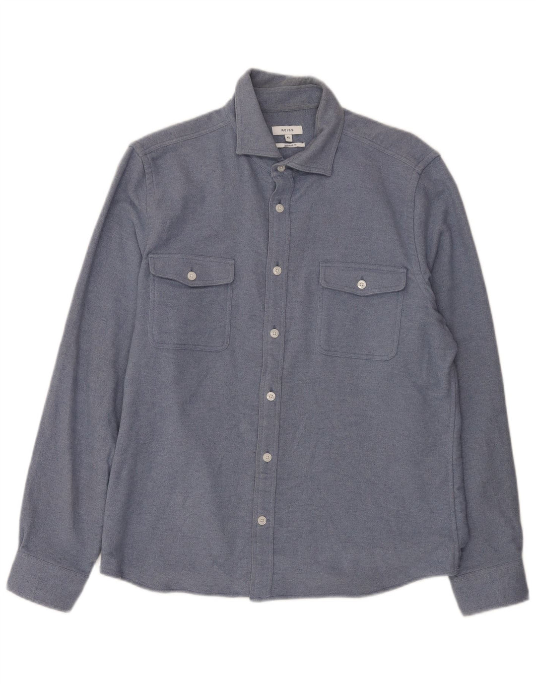 Ανδρικό πουκάμισο Reiss Regular Fit XL Μπλε βαμβακερό