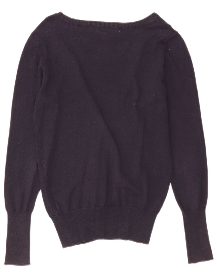 Zara Γυναικεία Ζακέτα UK 10 Small Navy Blue