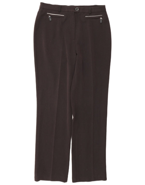 Marks & Spencer Γυναικείο ίσιο casual παντελόνι UK 12 Medium W30 L29 μαύρο